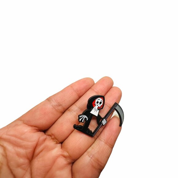 🤩New Oz Enamel Death Pin The Grim Adventures of Billy & Mandy Grim Reaper Metal - Picture 2 of 7